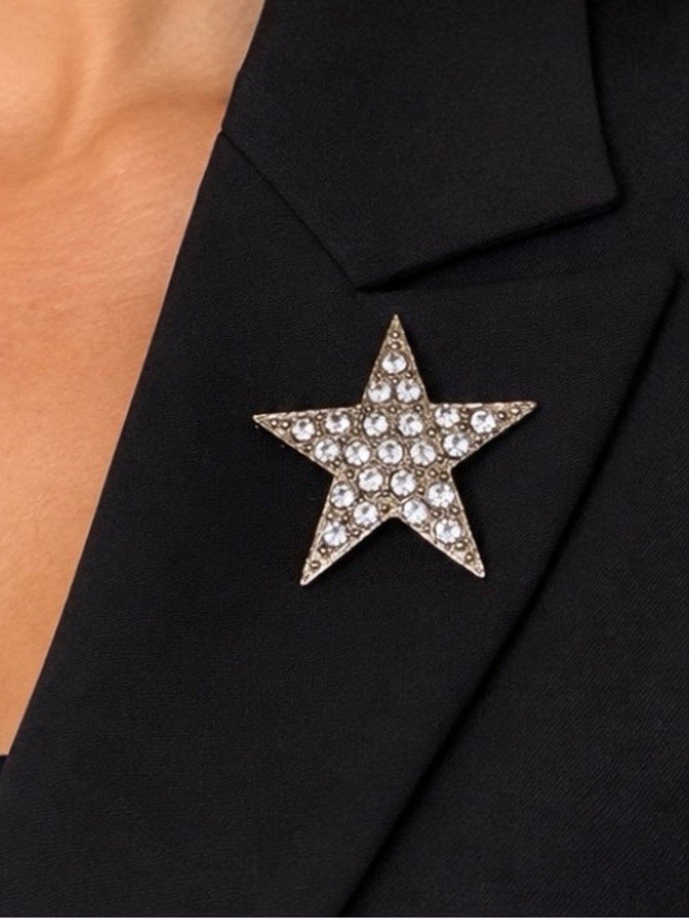vintage rhinestone star brooch pin Elegant And Beautiful